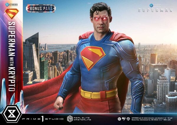 Prime 1 Studio Superman (2025) Real Elite Masterline Series Statue 1/3 Superman with Krypto Bonus Version 95 cm Prime 1 Studio Superman (2025) Real Elite Masterline Series Statue 1/3 Superman with Krypto Bonus Version 95 cm