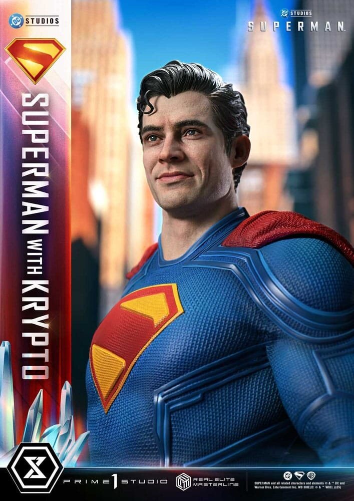 Prime 1 Studio Superman (2025) Real Elite Masterline Series Statue 1/3 Superman with Krypto Bonus Version 95 cm Prime 1 Studio Superman (2025) Real Elite Masterline Series Statue 1/3 Superman with Krypto Bonus Version 95 cm