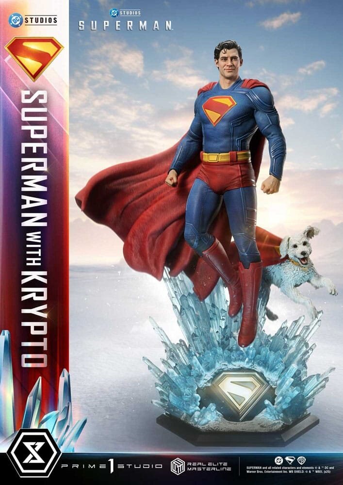 Prime 1 Studio Superman (2025) Real Elite Masterline Series Statue 1/3 Superman with Krypto Bonus Version 95 cm Prime 1 Studio Superman (2025) Real Elite Masterline Series Statue 1/3 Superman with Krypto Bonus Version 95 cm