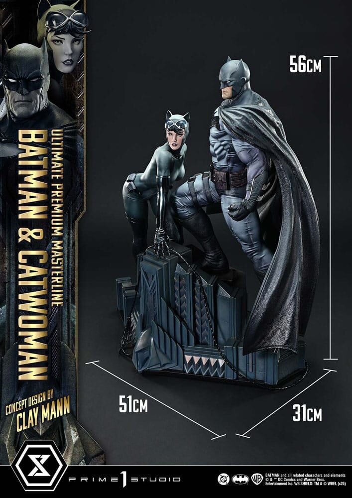 Prime 1 Studio DC Comics Ultimate Premium Masterline Series Statue 1/4 Batman & Catwoman (Concept Design by Clay Mann) 56 cm Prime 1 Studio DC Comics Ultimate Premium Masterline Series Statue 1/4 Batman & Catwoman (Concept Design by Clay Mann) 56 cm