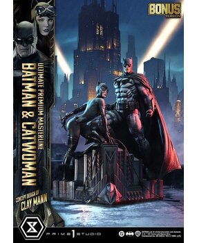 Prime 1 Studio DC Comics Ultimate Premium Masterline Series Statue 1/4 Batman & Catwoman (Concept Design by Clay Mann) Bonus Version 56 cm Prime 1 Studio DC Comics Ultimate Premium Masterline Series Statue 1/4 Batman & Catwoman (Concept Design by Clay Mann) Bonus Version 56 cm