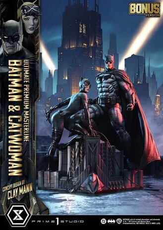 Prime 1 Studio DC Comics Ultimate Premium Masterline Series Statue 1/4 Batman & Catwoman (Concept Design by Clay Mann) Bonus Version 56 cm Prime 1 Studio DC Comics Ultimate Premium Masterline Series Statue 1/4 Batman & Catwoman (Concept Design by Clay Mann) Bonus Version 56 cm