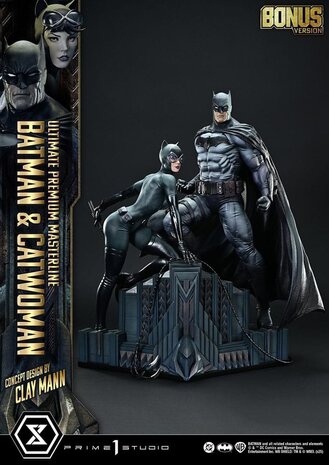Prime 1 Studio DC Comics Ultimate Premium Masterline Series Statue 1/4 Batman & Catwoman (Concept Design by Clay Mann) Bonus Version 56 cm Prime 1 Studio DC Comics Ultimate Premium Masterline Series Statue 1/4 Batman & Catwoman (Concept Design by Clay Mann) Bonus Version 56 cm