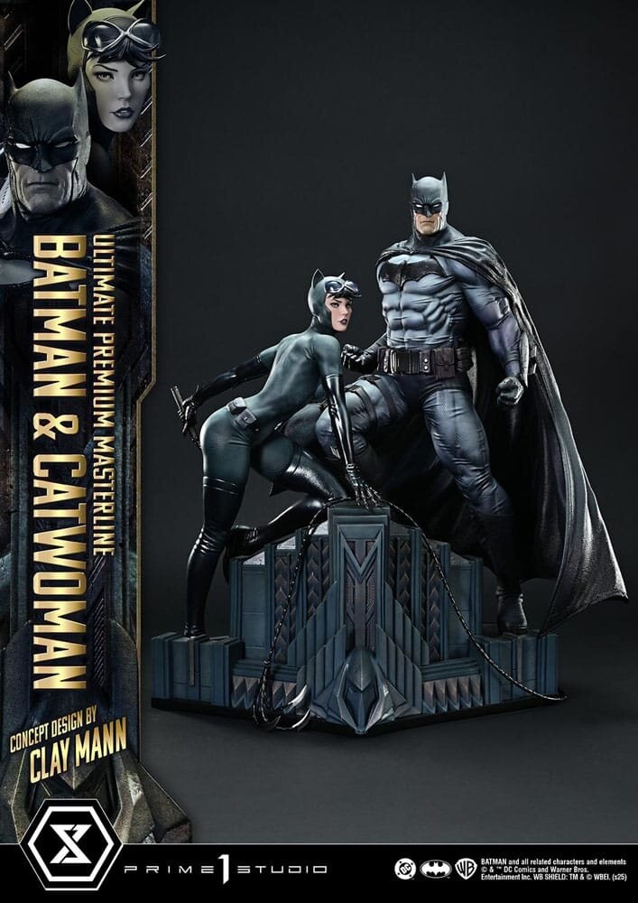 Prime 1 Studio DC Comics Ultimate Premium Masterline Series Statue 1/4 Batman & Catwoman (Concept Design by Clay Mann) Bonus Version 56 cm Prime 1 Studio DC Comics Ultimate Premium Masterline Series Statue 1/4 Batman & Catwoman (Concept Design by Clay Mann) Bonus Version 56 cm