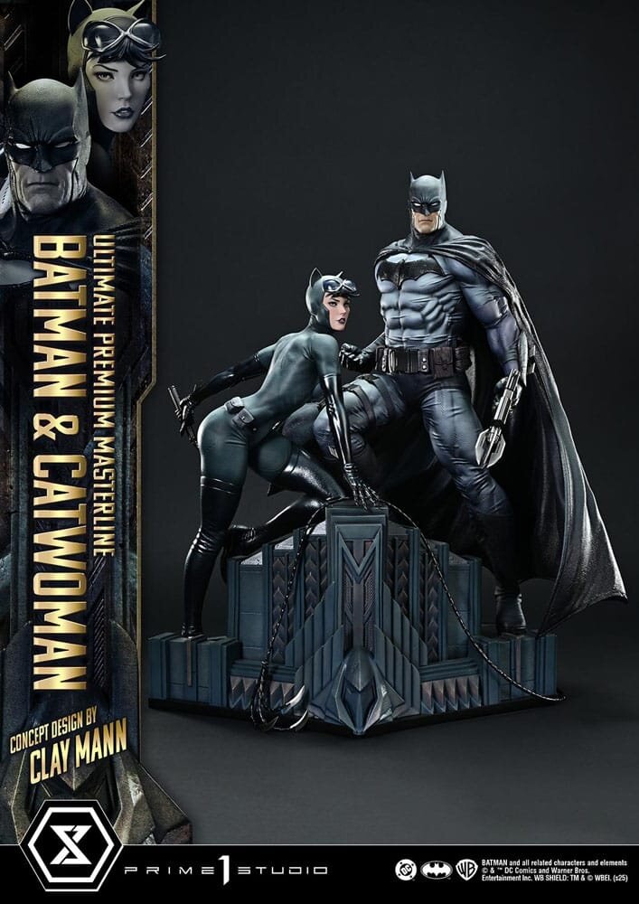 Prime 1 Studio DC Comics Ultimate Premium Masterline Series Statue 1/4 Batman & Catwoman (Concept Design by Clay Mann) Bonus Version 56 cm Prime 1 Studio DC Comics Ultimate Premium Masterline Series Statue 1/4 Batman & Catwoman (Concept Design by Clay Mann) Bonus Version 56 cm
