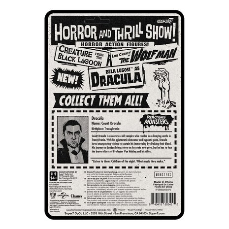 Super7 Universal Monsters ReAction+ Action Figure Wave 1 Dracula 10 cm Super7 Universal Monsters ReAction+ Action Figure Wave 1 Dracula 10 cm