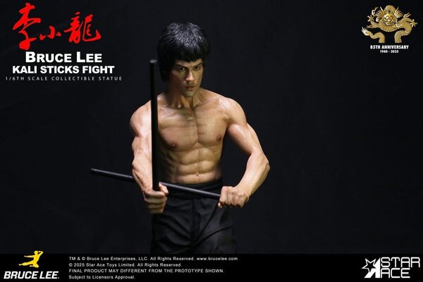 Star Ace Toys Enter the Dragon Statue 1/6 Bruce Lee Kali Sticks Fight Normal Basement Version 30 cm Star Ace Toys Enter the Dragon Statue 1/6 Bruce Lee Kali Sticks Fight Normal Basement Version 30 cm