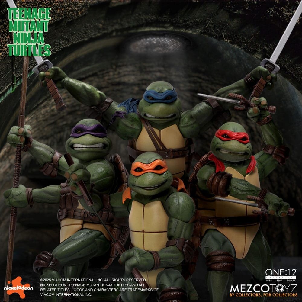 Mezco Toyz Teenage Mutant Ninja Turtles Figures box set 1/12 Teenage Mutant Ninja Turtles (1990 Movie) 15 cm Mezco Toyz Teenage Mutant Ninja Turtles Figures box set 1/12 Teenage Mutant Ninja Turtles (1990 Movie) 15 cm