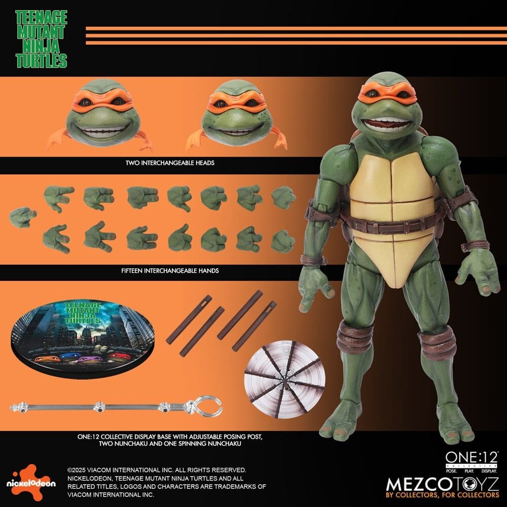 Mezco Toyz Teenage Mutant Ninja Turtles Figures box set 1/12 Teenage Mutant Ninja Turtles (1990 Movie) 15 cm Mezco Toyz Teenage Mutant Ninja Turtles Figures box set 1/12 Teenage Mutant Ninja Turtles (1990 Movie) 15 cm