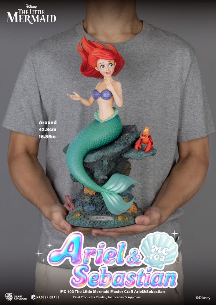 Beast Kingdom The Little Mermaid Master Craft Statue Ariel & Sebastian 42 cm Beast Kingdom The Little Mermaid Master Craft Statue Ariel & Sebastian 42 cm