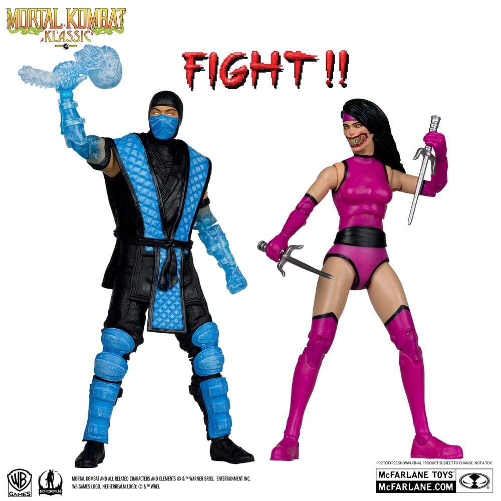 McFarlane Toys Mortal Kombat Action Figure 2-Pack Sub-Zero vs. Mileena (Klassiks) 18 cm McFarlane Toys Mortal Kombat Action Figure 2-Pack Sub-Zero vs. Mileena (Klassiks) 18 cm