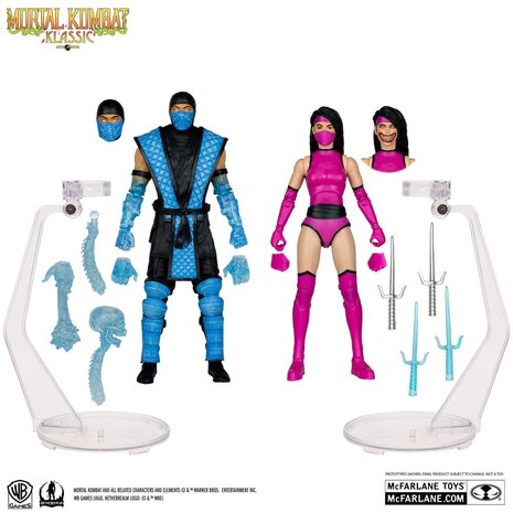 McFarlane Toys Mortal Kombat Action Figure 2-Pack Sub-Zero vs. Mileena (Klassiks) 18 cm McFarlane Toys Mortal Kombat Action Figure 2-Pack Sub-Zero vs. Mileena (Klassiks) 18 cm