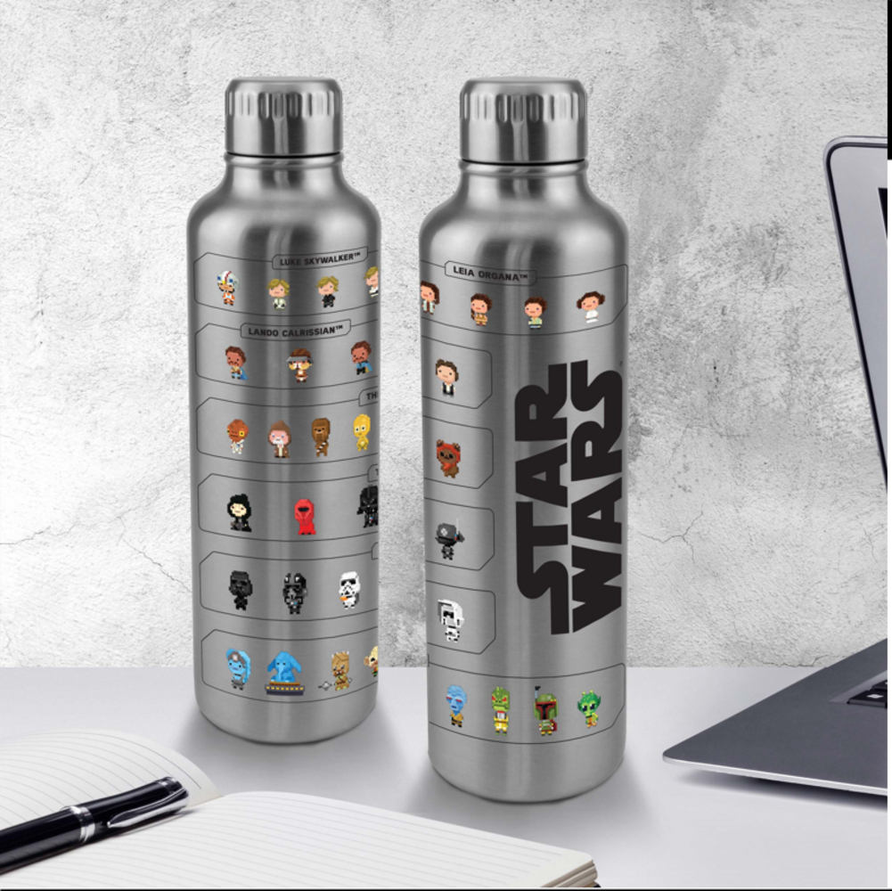 Paladone Star Wars Characters Metalen Waterfles Paladone Star Wars Characters Metalen Waterfles