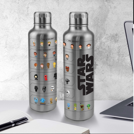 Paladone Star Wars Characters Metal Water Bottle