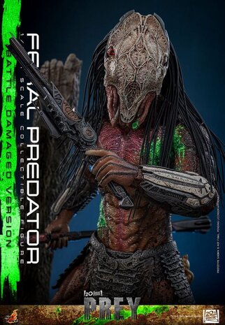Hot Toys Prey Action Figure 1/6 Feral Predator (Battle Damaged Version) 37 cm Hot Toys Prey Action Figure 1/6 Feral Predator (Battle Damaged Version) 37 cm