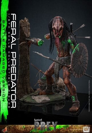 Hot Toys Prey Action Figure 1/6 Feral Predator (Battle Damaged Version) 37 cm Hot Toys Prey Action Figure 1/6 Feral Predator (Battle Damaged Version) 37 cm
