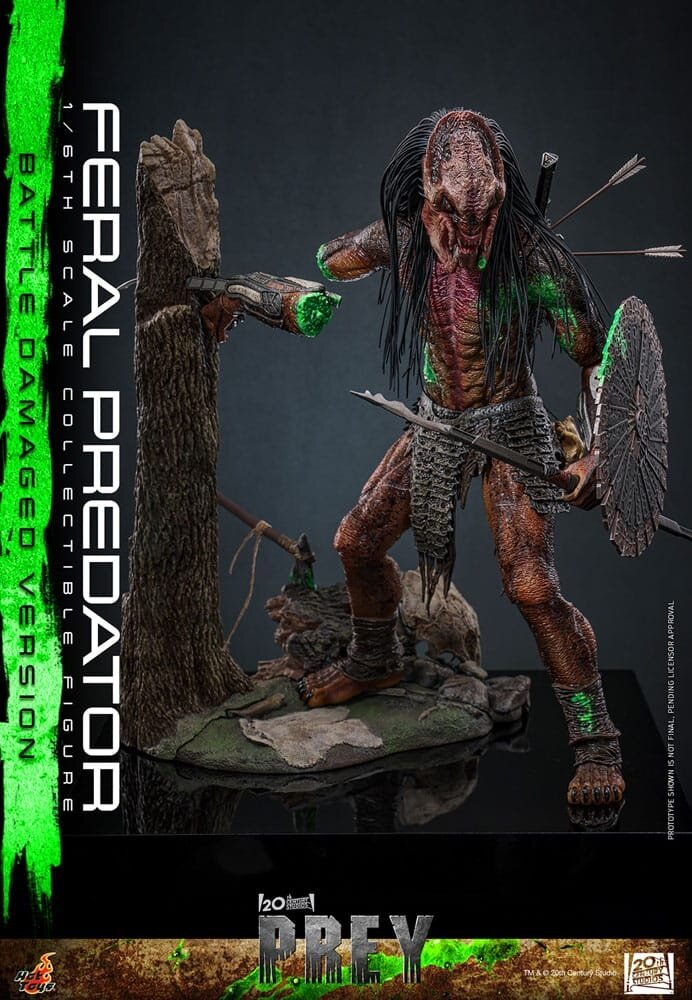 Hot Toys Prey Action Figure 1/6 Feral Predator (Battle Damaged Version) 37 cm Hot Toys Prey Action Figure 1/6 Feral Predator (Battle Damaged Version) 37 cm