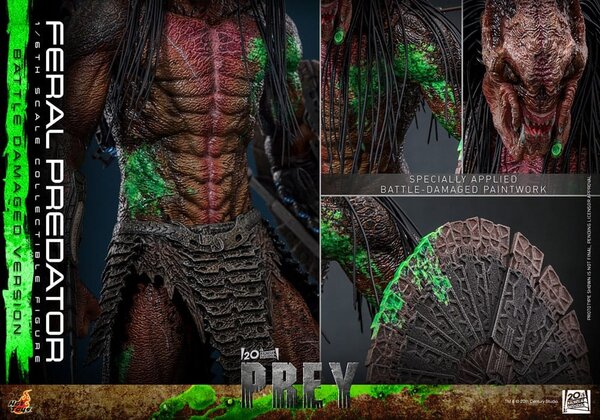 Hot Toys Prey Action Figure 1/6 Feral Predator (Battle Damaged Version) 37 cm Hot Toys Prey Action Figure 1/6 Feral Predator (Battle Damaged Version) 37 cm