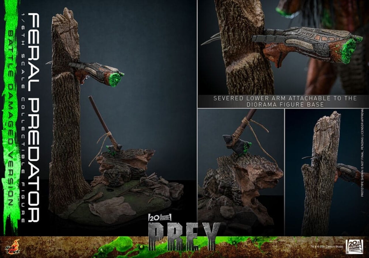 Hot Toys Prey Action Figure 1/6 Feral Predator (Battle Damaged Version) 37 cm Hot Toys Prey Action Figure 1/6 Feral Predator (Battle Damaged Version) 37 cm