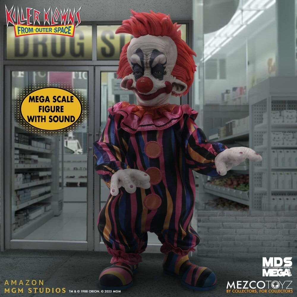 Mezco Toyz Killer Klowns from Outer Space MDS Mega Scale Plush Doll Rudy 38 cm