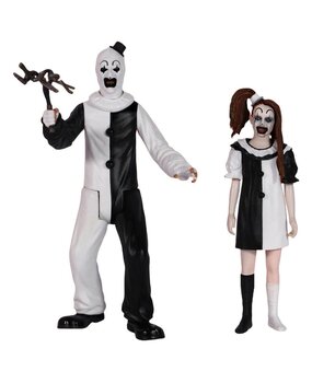 Mezco Toyz Terrifier 2 5 Points Action Figures Set Art & Little Pale Girl 10 cm Mezco Toyz Terrifier 2 5 Points Action Figures Set Art & Little Pale Girl 10 cm
