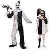 Mezco Toyz Terrifier 2 5 Points Action Figures Set Art & Little Pale Girl 10 cm