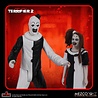 Mezco Toyz Terrifier 2 5 Points Action Figures Set Art & Little Pale Girl 10 cm