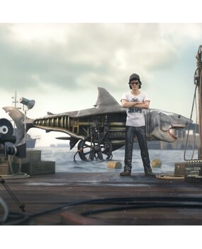 Iron Studios Jaws Deluxe Art Scale Statue 1/10 Steven Spielberg Jaws 50th Anniversary 27 cm