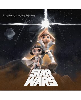 Iron Studios Star Wars Mini Co. PVC Figure Luke & Leia 30 cm