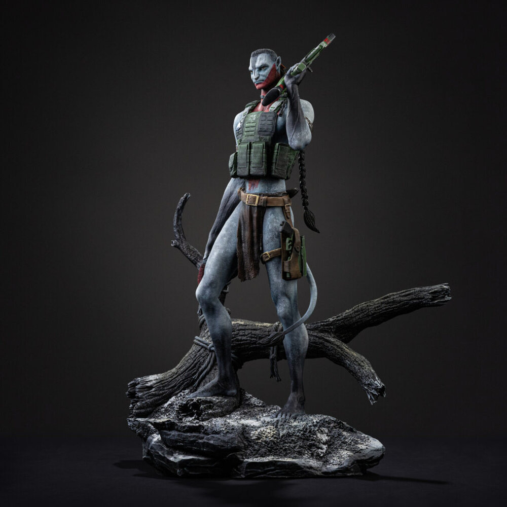 Iron Studios Avatar: Fire and Ash Art Scale Statue 1/10 Miles Quaritch 36 cm
