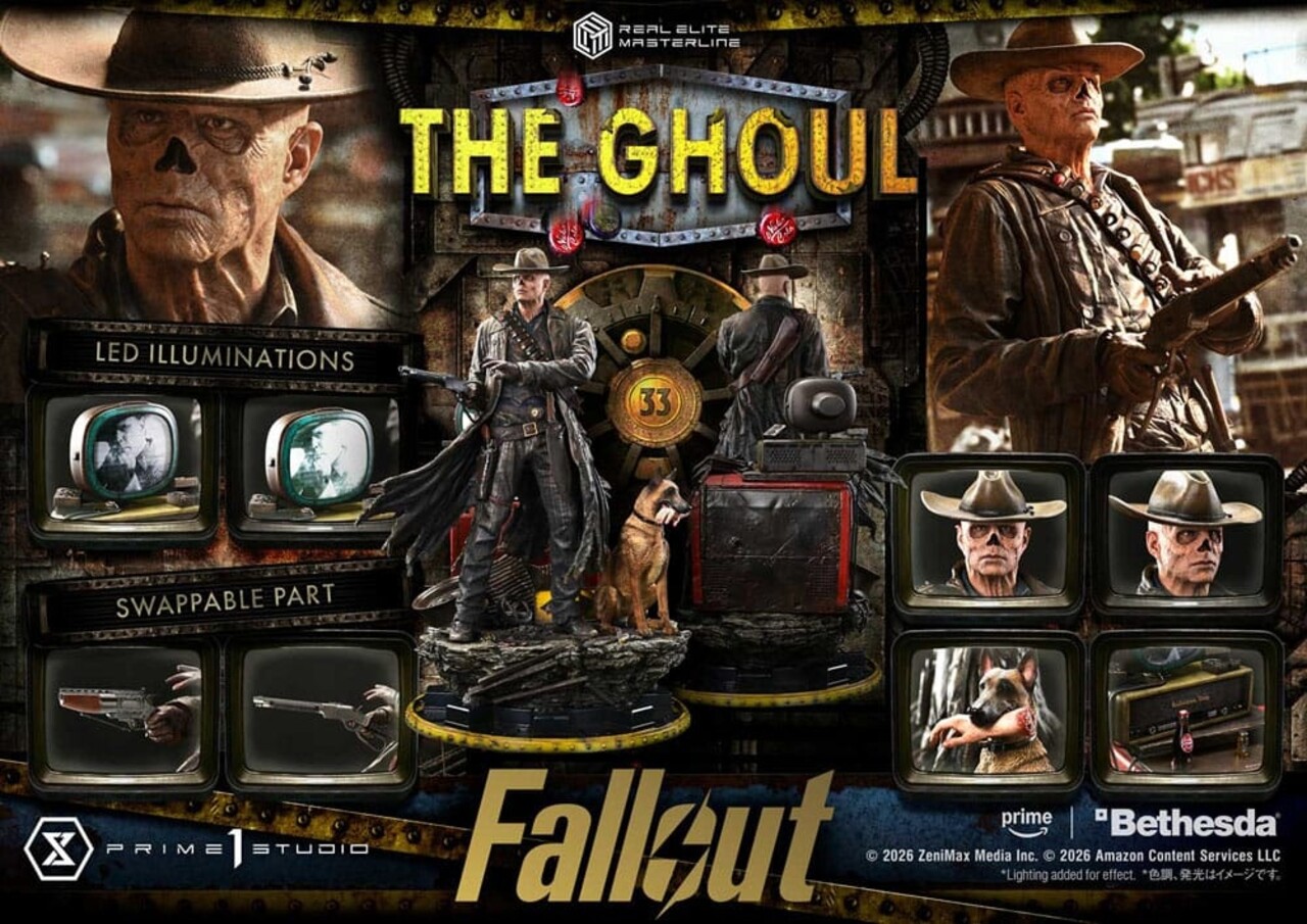 Prime 1 Studio Fallout (TV Series) Real Elite Masterline Series Statue 1/4 The Ghoul 64 cm Prime 1 Studio Fallout (TV Series) Real Elite Masterline Series Statue 1/4 The Ghoul 64 cm