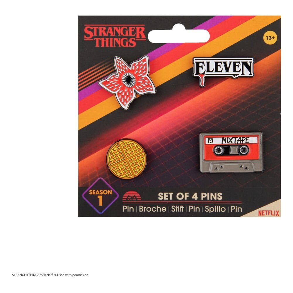 Cinereplicas Stranger Things Pin Set Season 1 (4x)
