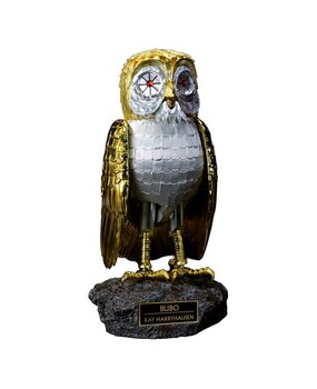 Star Ace Toys Clash of the Titans Statue Ray Harryhausens Bubo Gold Patina Edition Deluxe Ver. 34 cm