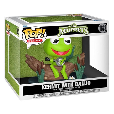 Funko The Muppets POP! Deluxe Vinyl Figure Kermit with Banjo #1673 Funko The Muppets POP! Deluxe Vinyl Figure Kermit with Banjo #1673