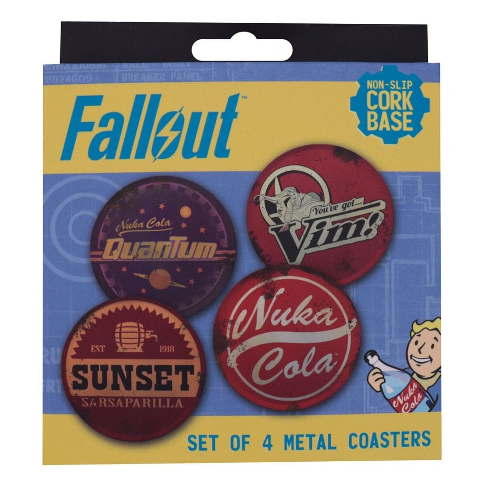 FaNaTtiK Fallout Metal Drinks Onderzetters (4x)
