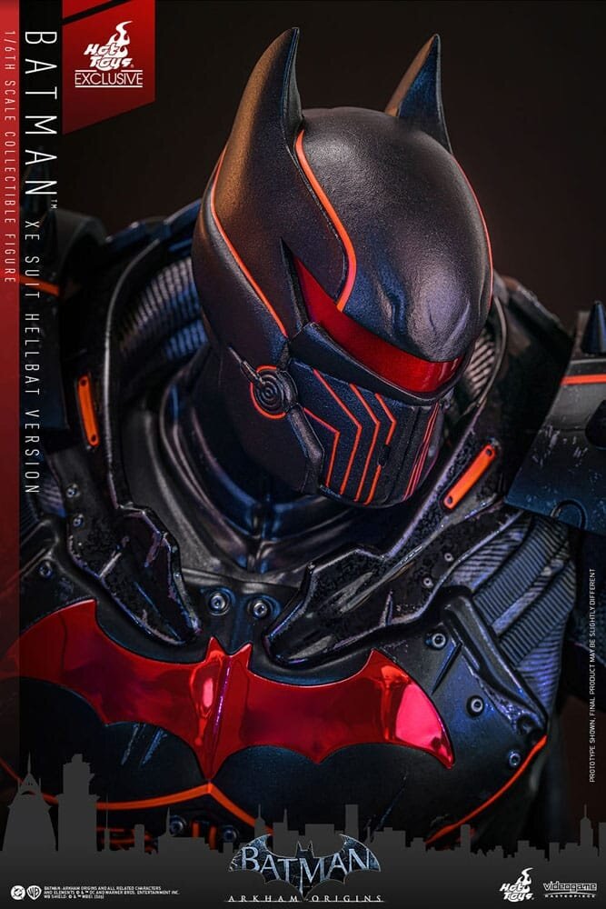 Hot Toys Batman Arkham Origins Videogame Masterpiece Action Figure 1/6 XE Suit Hellbat Version Hot Toys Exclusive 33 cm Hot Toys Batman Arkham Origins Videogame Masterpiece Action Figure 1/6 XE Suit Hellbat Version Hot Toys Exclusive 33 cm