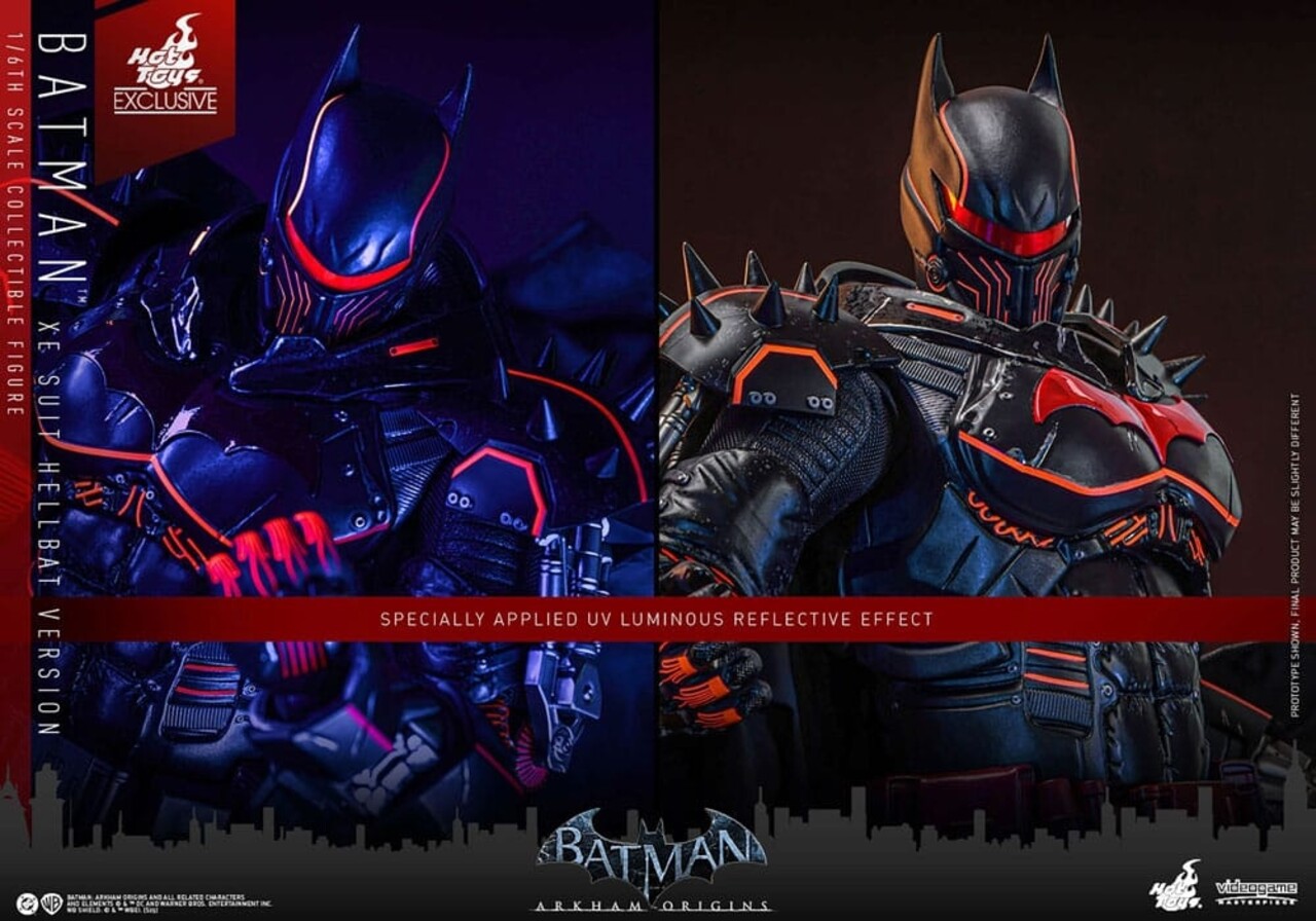 Hot Toys Batman Arkham Origins Videogame Masterpiece Action Figure 1/6 XE Suit Hellbat Version Hot Toys Exclusive 33 cm Hot Toys Batman Arkham Origins Videogame Masterpiece Action Figure 1/6 XE Suit Hellbat Version Hot Toys Exclusive 33 cm