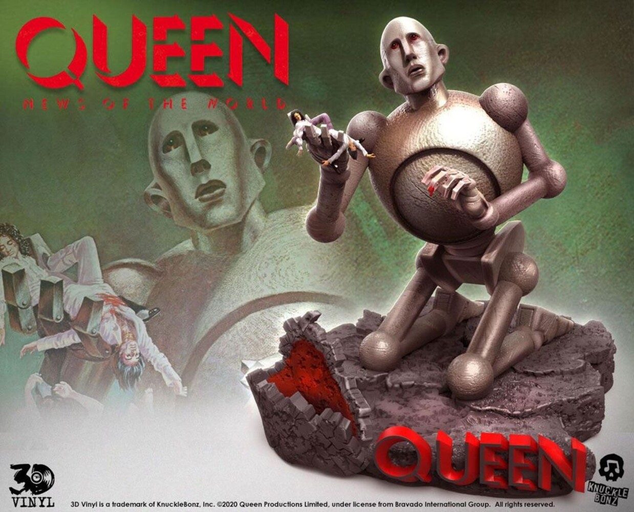 Knucklebonz Queen 3D Vinyl Statue Queen Robot (News of the World) 20 x 21 x 24 cm Knucklebonz Queen 3D Vinyl Statue Queen Robot (News of the World) 20 x 21 x 24 cm