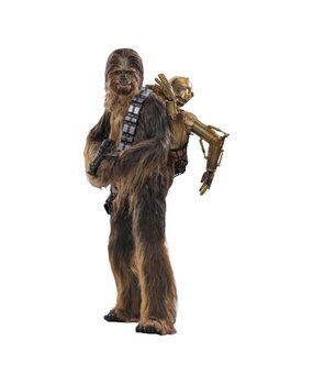 Hot Toys Star Wars Episode V Action Figure 1/6 Chewbacca with Disassembled C-3PO
