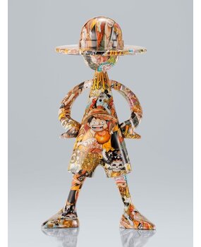 Tamashii Nations One Piece 1000 Logs Anniversary Luffy's ArtCanvas Figure 1/8 Luffy 22 cm