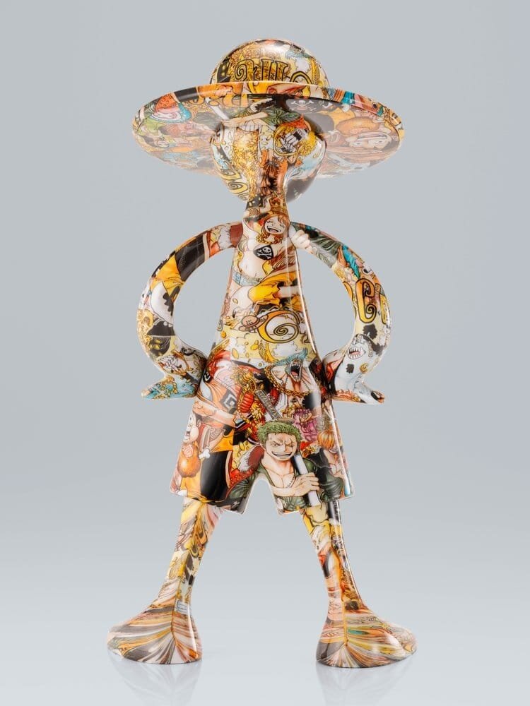 Tamashii Nations One Piece 1000 Logs Anniversary Luffy's ArtCanvas Figure 1/8 Luffy 22 cm