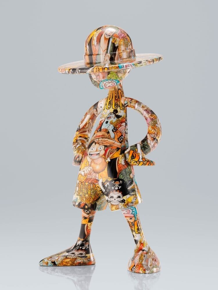 Tamashii Nations One Piece 1000 Logs Anniversary Luffy's ArtCanvas Figure 1/8 Luffy 22 cm