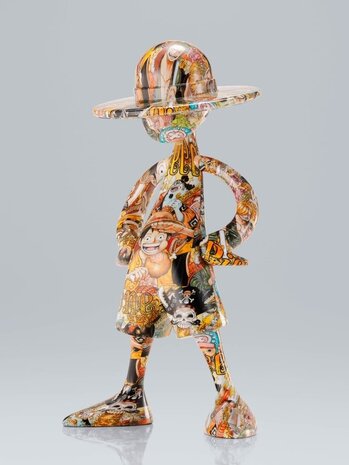 Tamashii Nations One Piece 1000 Logs Anniversary Luffy's ArtCanvas Figure 1/8 Luffy 22 cm