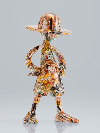 Tamashii Nations One Piece 1000 Logs Anniversary Luffy's ArtCanvas Figure 1/8 Luffy 22 cm