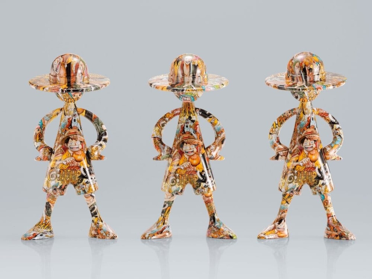 Tamashii Nations One Piece 1000 Logs Anniversary Luffy's ArtCanvas Figure 1/8 Luffy 22 cm