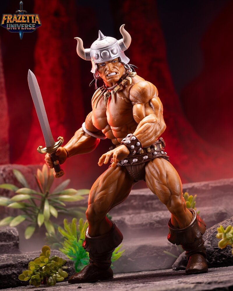 ICON Collectibles Frazetta Universe Retro Action Figure Conan the Barbarian 14 cm