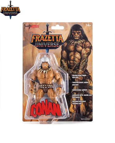 ICON Collectibles Frazetta Universe Retro Action Figure Conan the Barbarian 14 cm