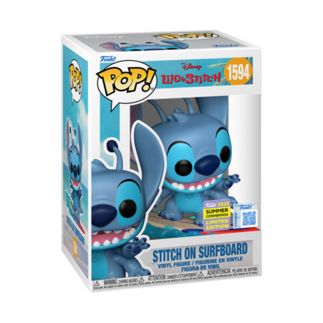 Funko Lilo & Stitch POP! Vinyl Figure Stitch on Surfboard Exclusive Edition #1594