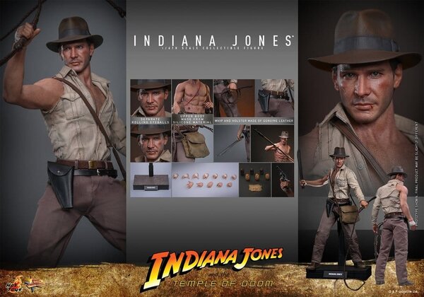 Hot Toys Indiana Jones and the Temple of Doom Action Figure 1/6 Indiana Jones 30 cm Hot Toys Indiana Jones and the Temple of Doom Action Figure 1/6 Indiana Jones 30 cm