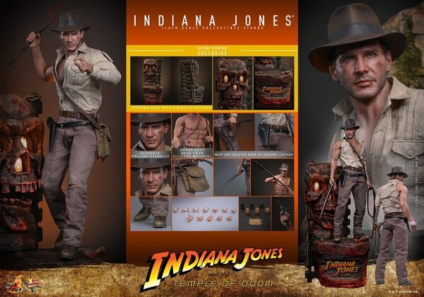 Hot Toys Indiana Jones and the Temple of Doom Action Figure 1/6 Indiana Jones (Deluxe Version) 30 cm Hot Toys Indiana Jones and the Temple of Doom Action Figure 1/6 Indiana Jones (Deluxe Version) 30 cm